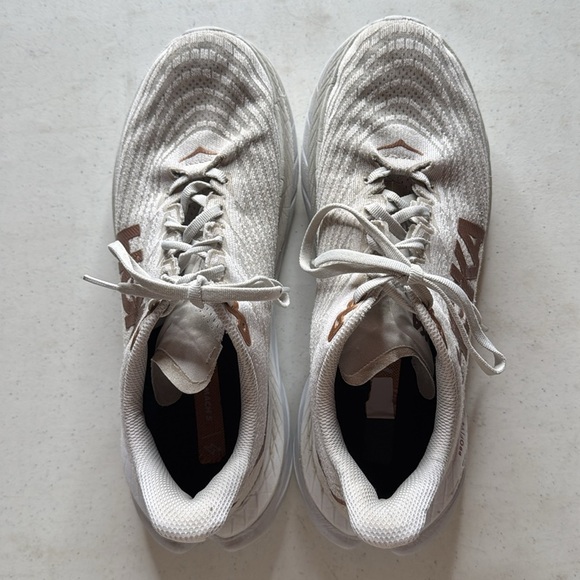 HOKA ONE ONE® Mach 5 Running Shoe White Copper Size 9B - Picture 10 of 13